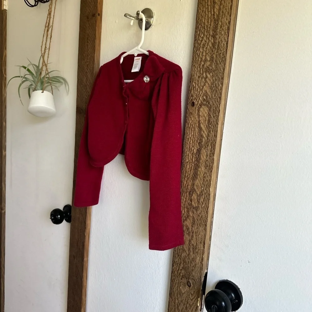 Gymboree red cardigan